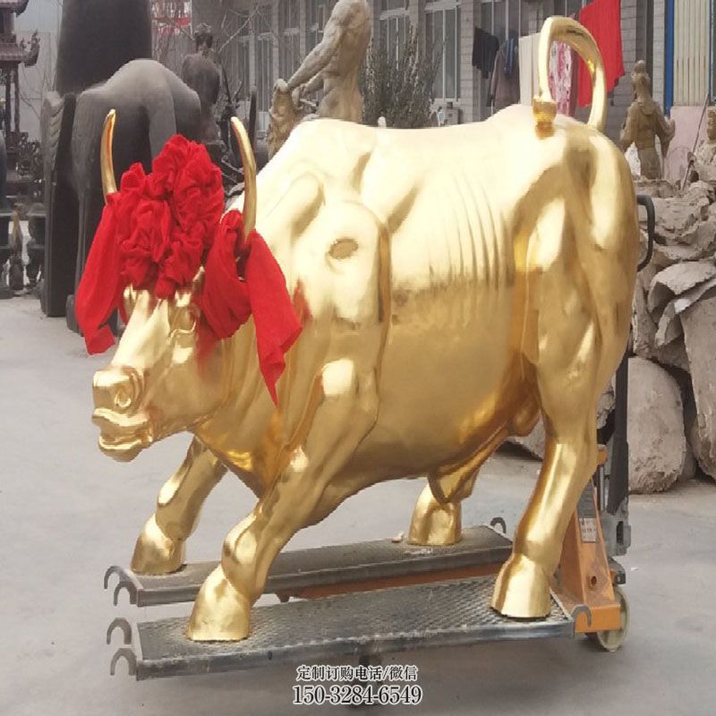 小金牛雕塑 牛雕塑底座订做 各类铜雕塑标准